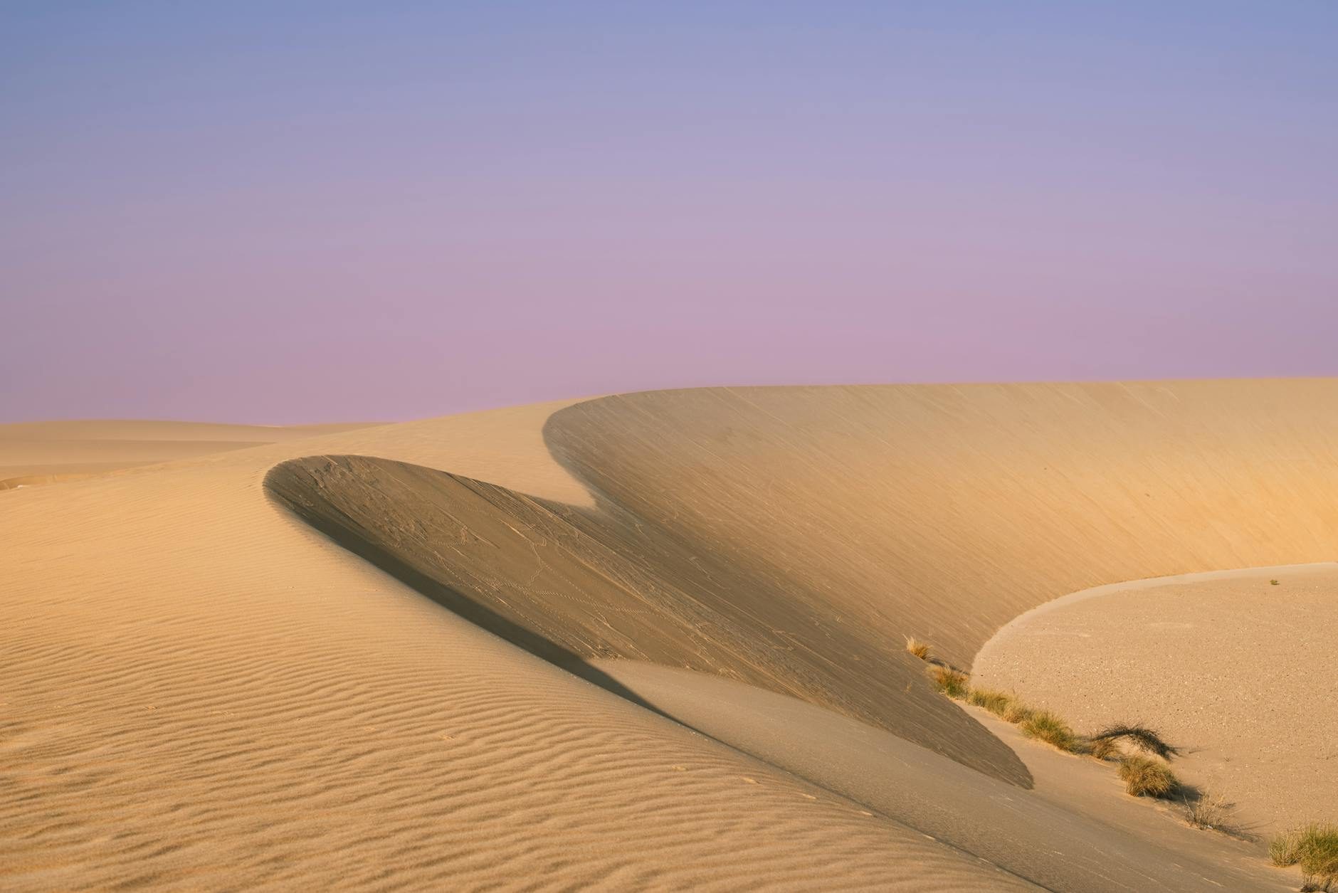 A sand dune in the Rub al Khali, the Empty Quarter
